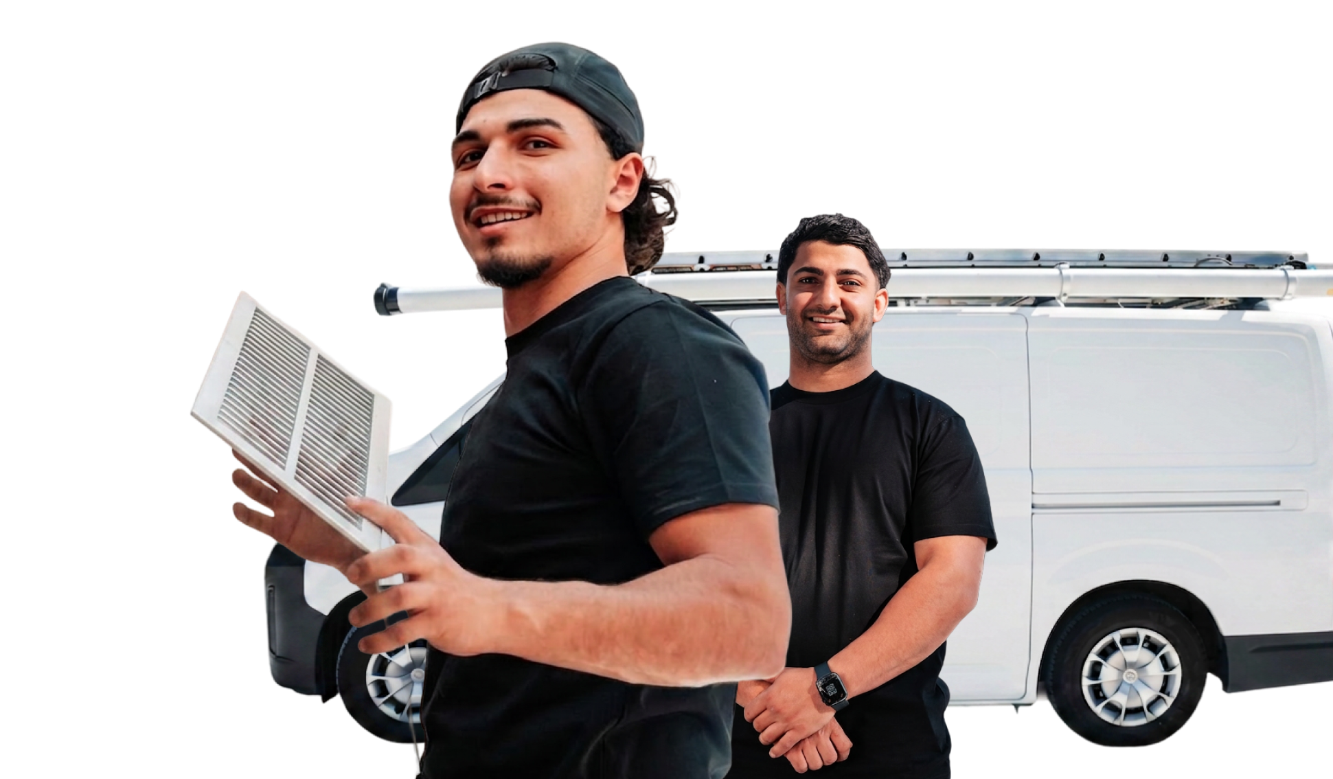 Canberra Air installers with service van